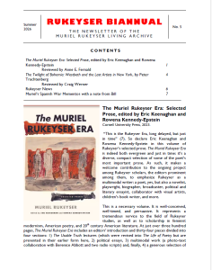 RUKEYSER BIANNUAL No. 5, Summer 2026